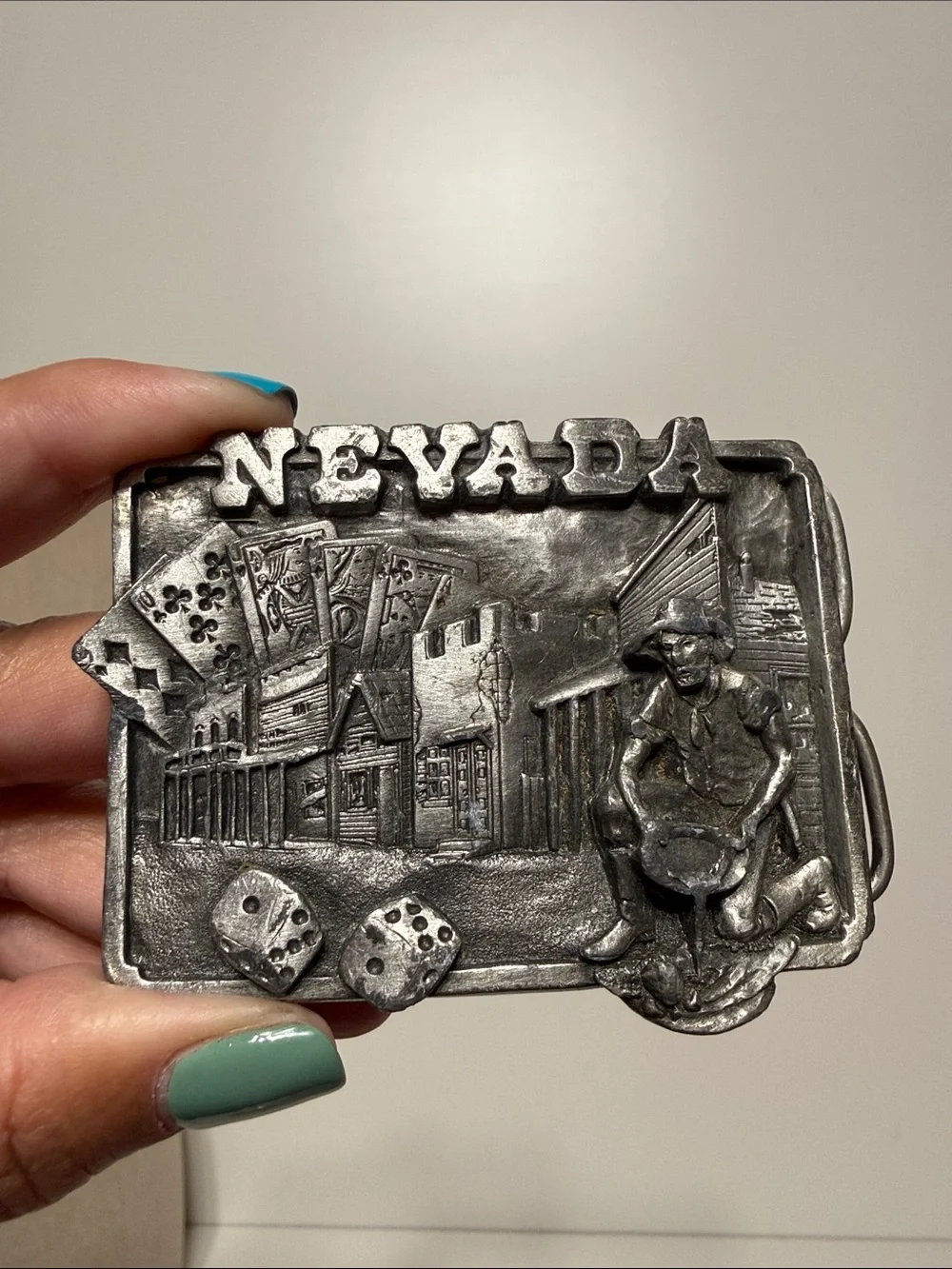 Vintage Nevada Belt Buckle by Siskiyou  1982